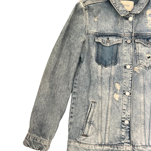 Maison Scotch Elongated Trucker Jacket Size 1/US Small - Picture 11 of 15